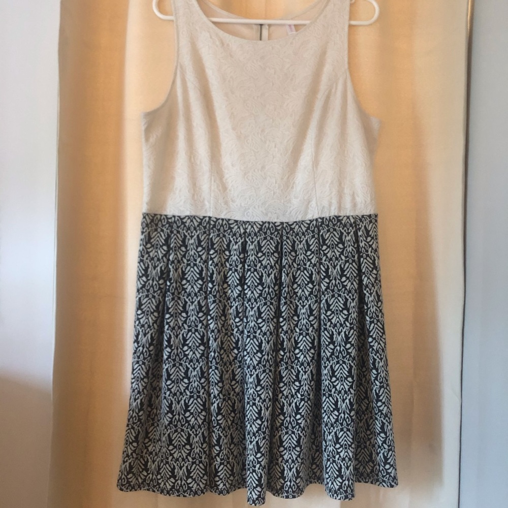 White and Black Dress